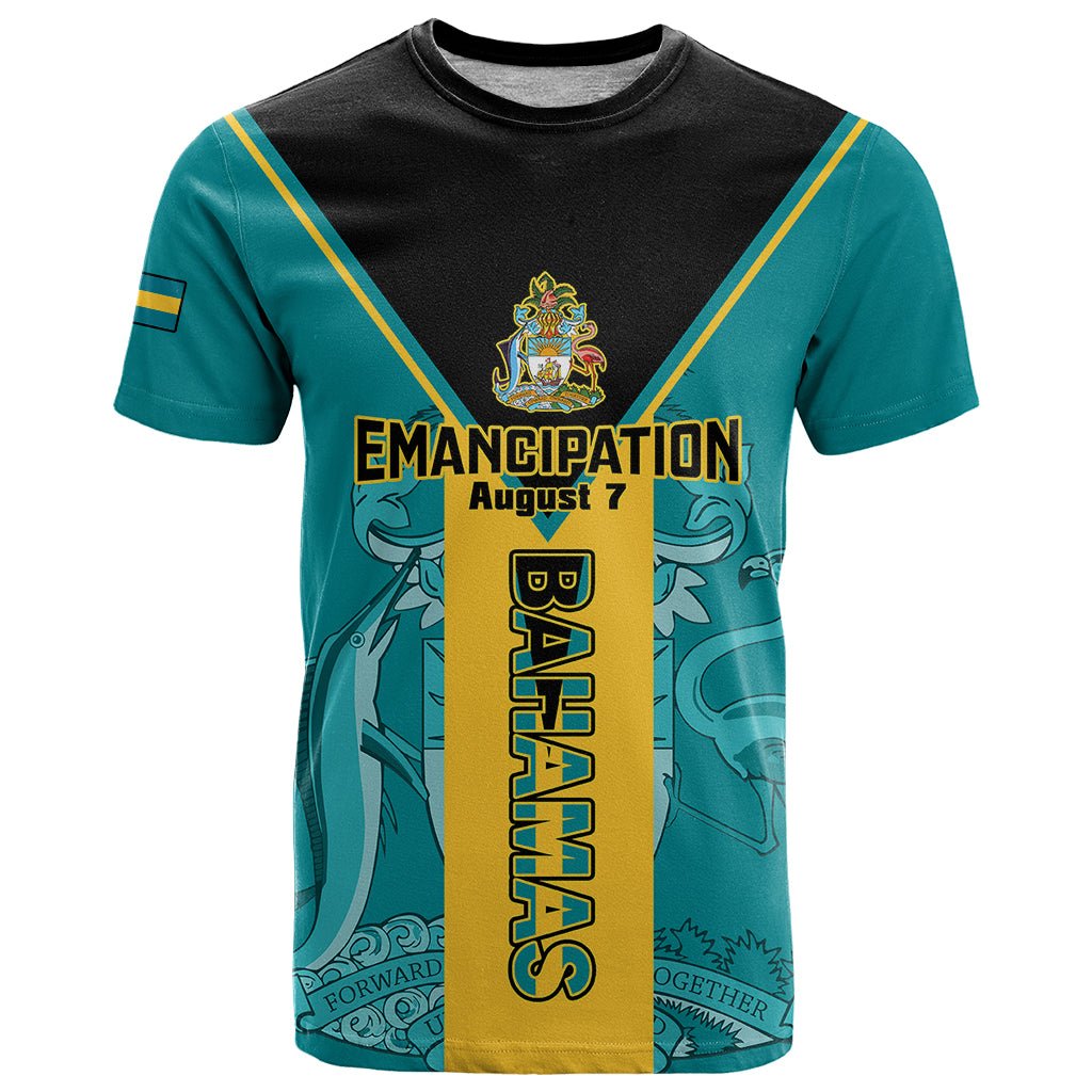Custom 10 July The Bahamas Independence Day T Shirt Bahamian Blue Marlin With Hibiscus Print Tee Elastic Sport Men Short Sleeved