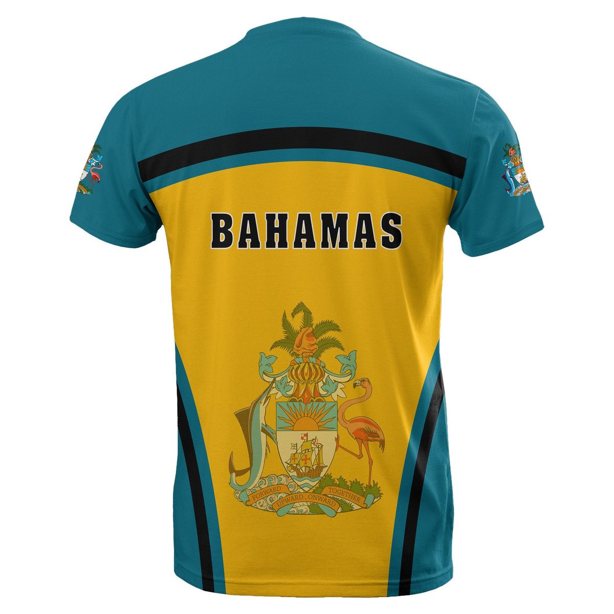 Custom 10 July The Bahamas Independence Day T Shirt Bahamian Blue Marlin With Hibiscus Print Tee Elastic Sport Men Short Sleeved