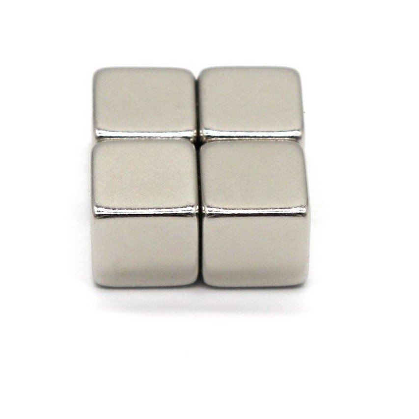 Small Cube Neodymium Magnets with Gold Coating Strong Square Little Magnets for Whiteboard and Fridge Permanent Ndfeb Magnets