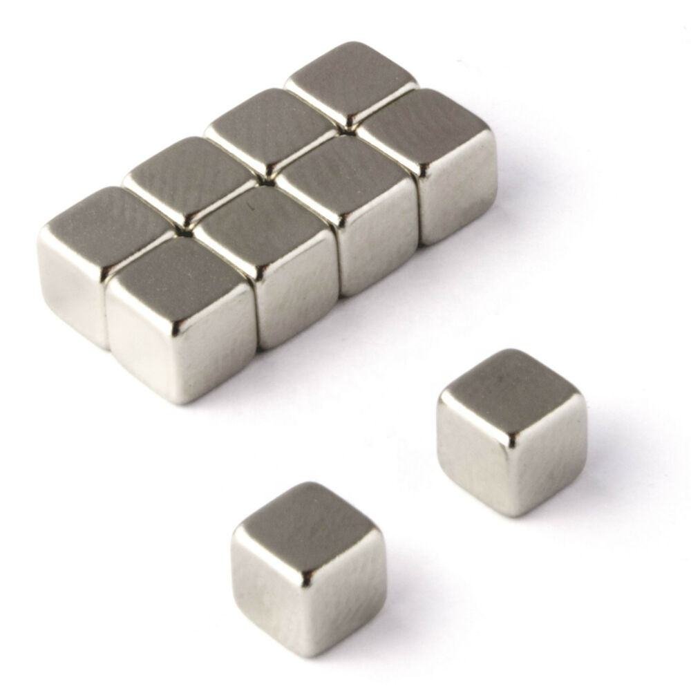 Small Cube Neodymium Magnets with Gold Coating Strong Square Little Magnets for Whiteboard and Fridge Permanent Ndfeb Magnets