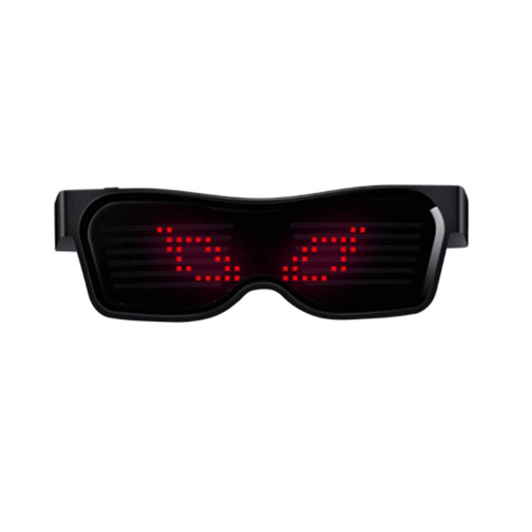 Custom Logo App Control Programmable LED Magic Glasses New Product for Party Usage Toys
