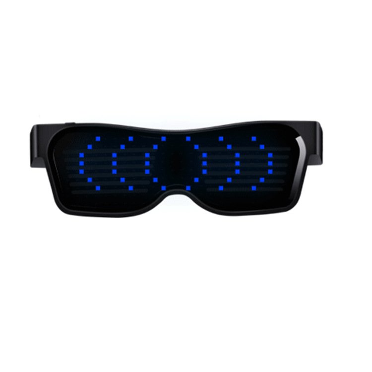 Custom Logo App Control Programmable LED Magic Glasses New Product for Party Usage Toys
