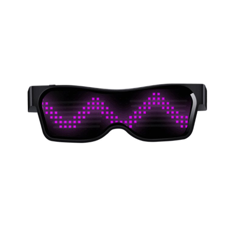 Custom Logo App Control Programmable LED Magic Glasses New Product for Party Usage Toys