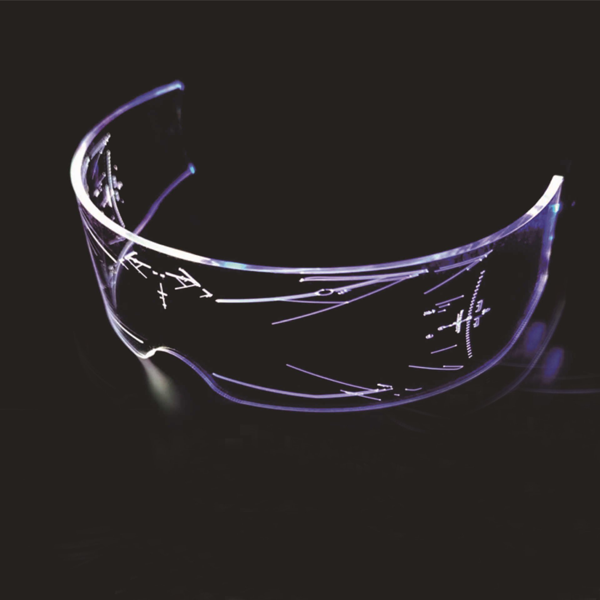 Nicro El Wire Neon Party Luminous Halloween Decoration Costume Party Supplies Decoration Led Glasses Light Up DJ
