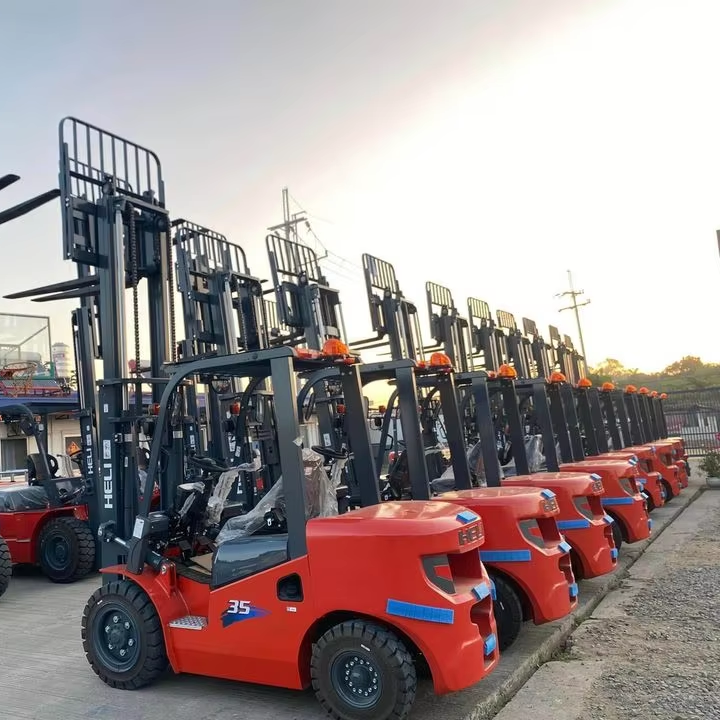 heli 3.5 ton counterweight for forklift diesel 3 montacargas all terrain para el hogar autonomous fork lift manual ajustable