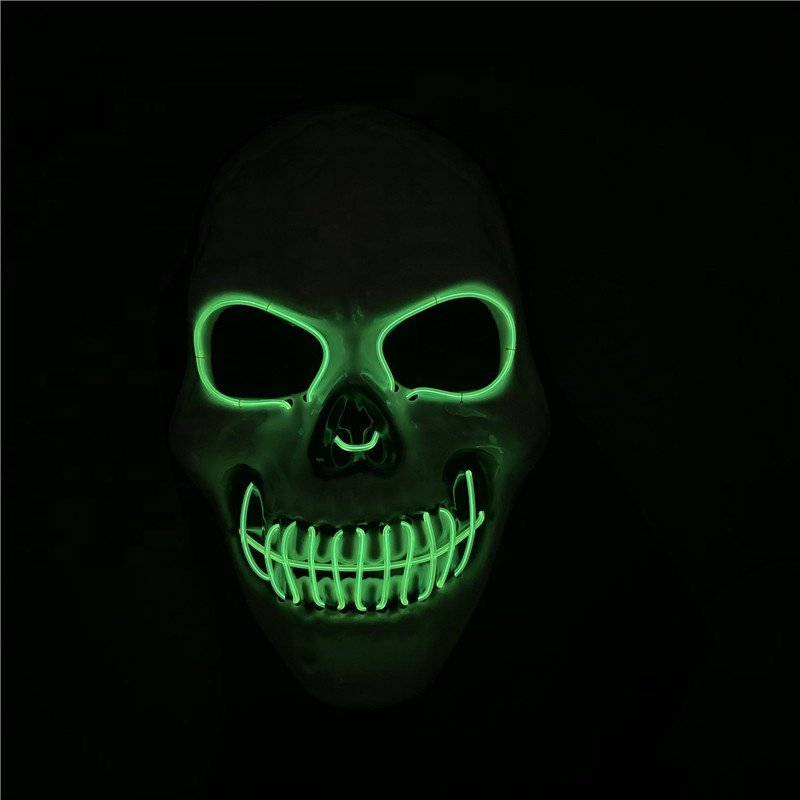 Hot New Product Led Light Mysterious Halloween led Mask Halloween Bleeding Scream Ghost Mask