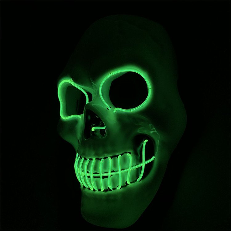 Hot New Product Led Light Mysterious Halloween led Mask Halloween Bleeding Scream Ghost Mask