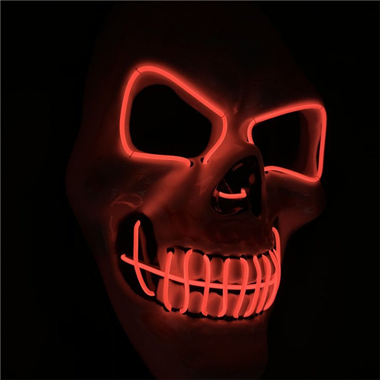 Hot New Product Led Light Mysterious Halloween led Mask Halloween Bleeding Scream Ghost Mask