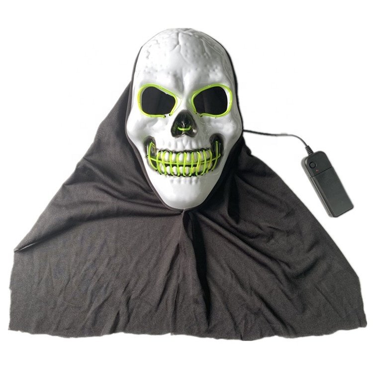 Hot New Product Led Light Mysterious Halloween led Mask Halloween Bleeding Scream Ghost Mask