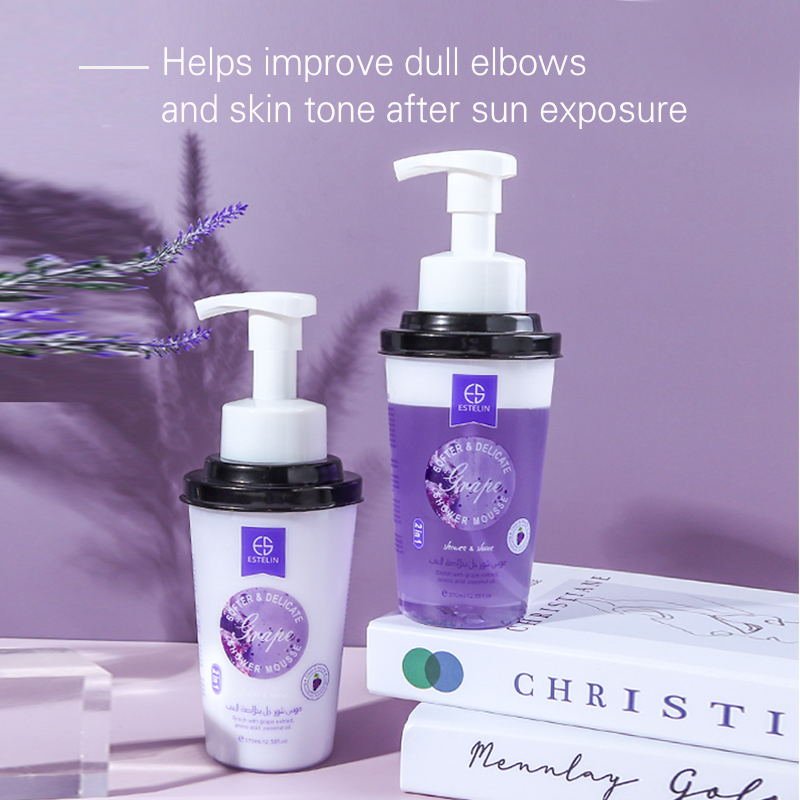 ESTELIN Body Care Product Natural Fruit Shower and Shave 2 in 1 Cleansing Mousse 370ml