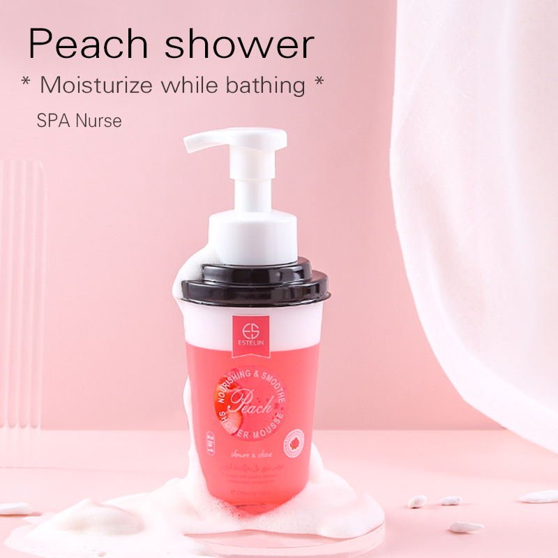 ESTELIN Body Care Product Natural Fruit Shower and Shave 2 in 1 Cleansing Mousse 370ml