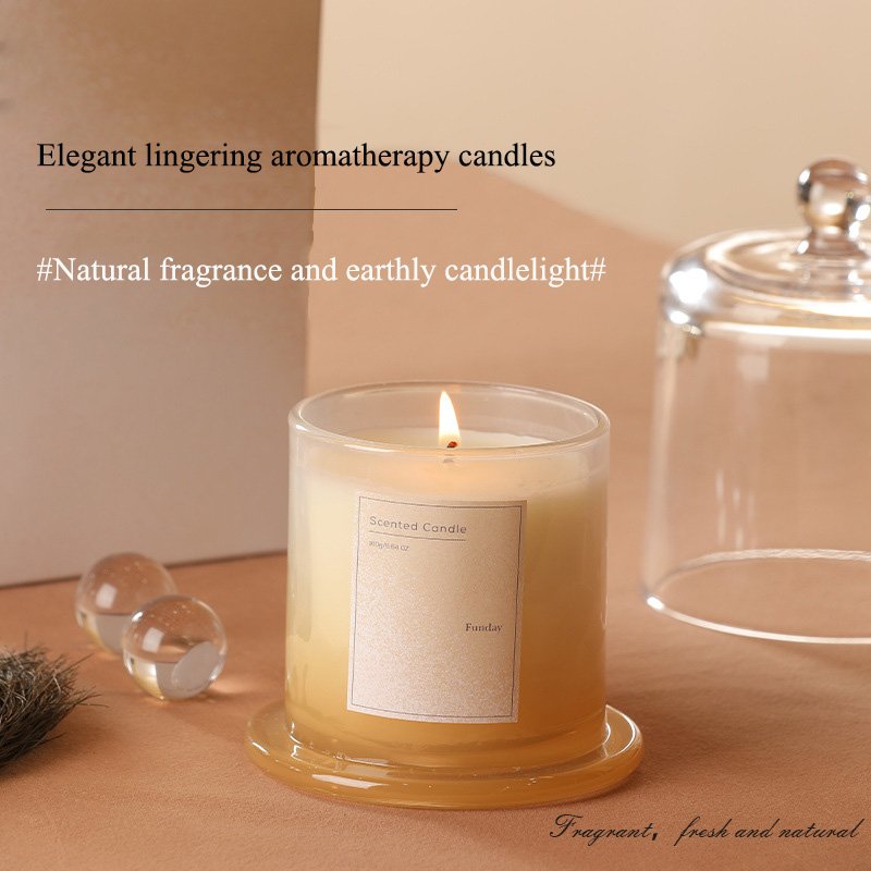 Colourful Glass Jar Jelly Candles with Great Quality