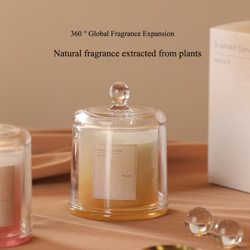 Colourful Glass Jar Jelly Candles with Great Quality