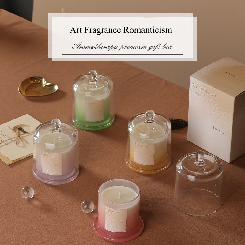 Colourful Glass Jar Jelly Candles with Great Quality