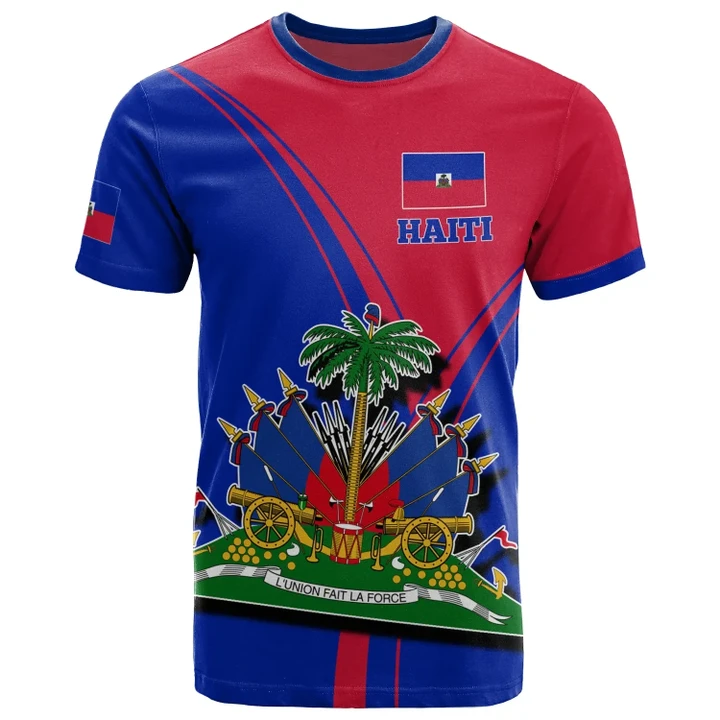 Wholesale New Design Textural Quality Haiti Men's T-shirts Professional Custom Patterned Clothing With Product Manufacturer