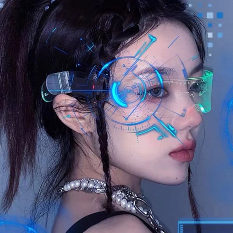 LED Glasses EL Wire NeonParty Luminous LED Glasses Light Up Glasses Rave Costume Party Decor DJ SunGlasses Halloween Decoration