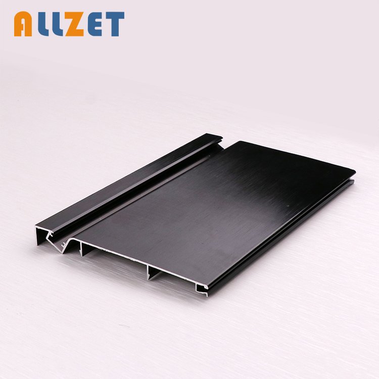 Allzet aluminum led light wall black skirting baseboard
