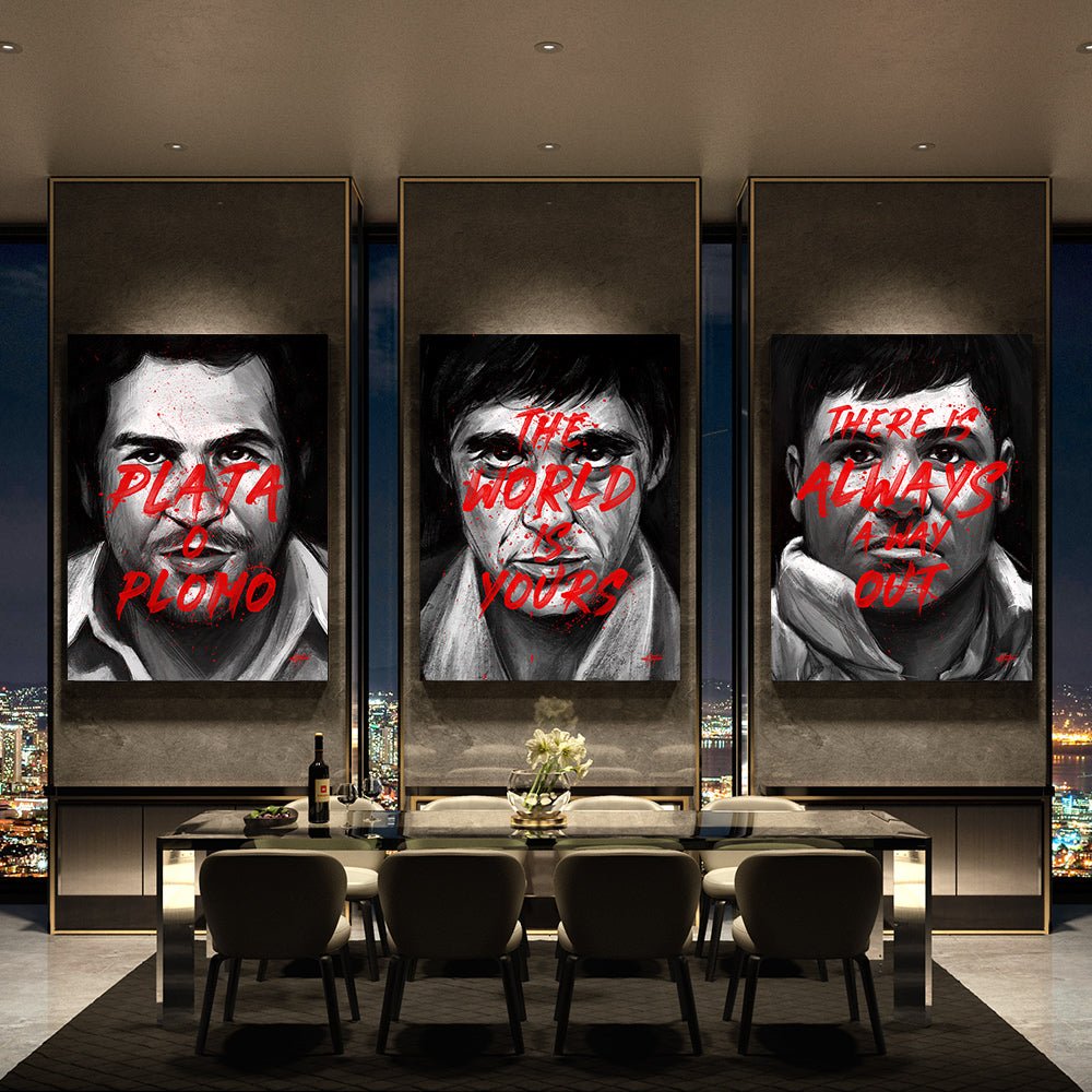 Living Room Home Decoration The World Is Yours Scarfa Pablo El Chapo Posters Prints Wall Art Pictures home decor pop art