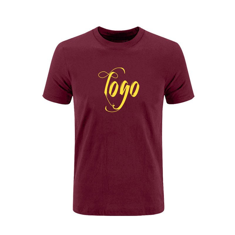 Customs Man's T Shirt Custom Design O Neck Bulk Production Facilities from Bangladesh T-shirt Men 100% Cotton Casual Printed