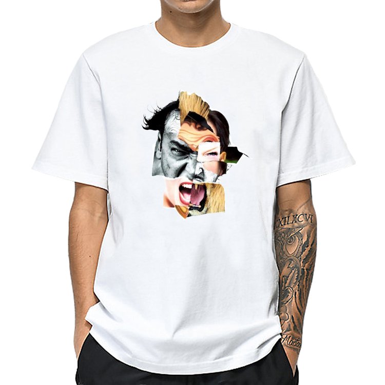 Customs Man's T Shirt Custom Design O Neck Bulk Production Facilities from Bangladesh T-shirt Men 100% Cotton Casual Printed