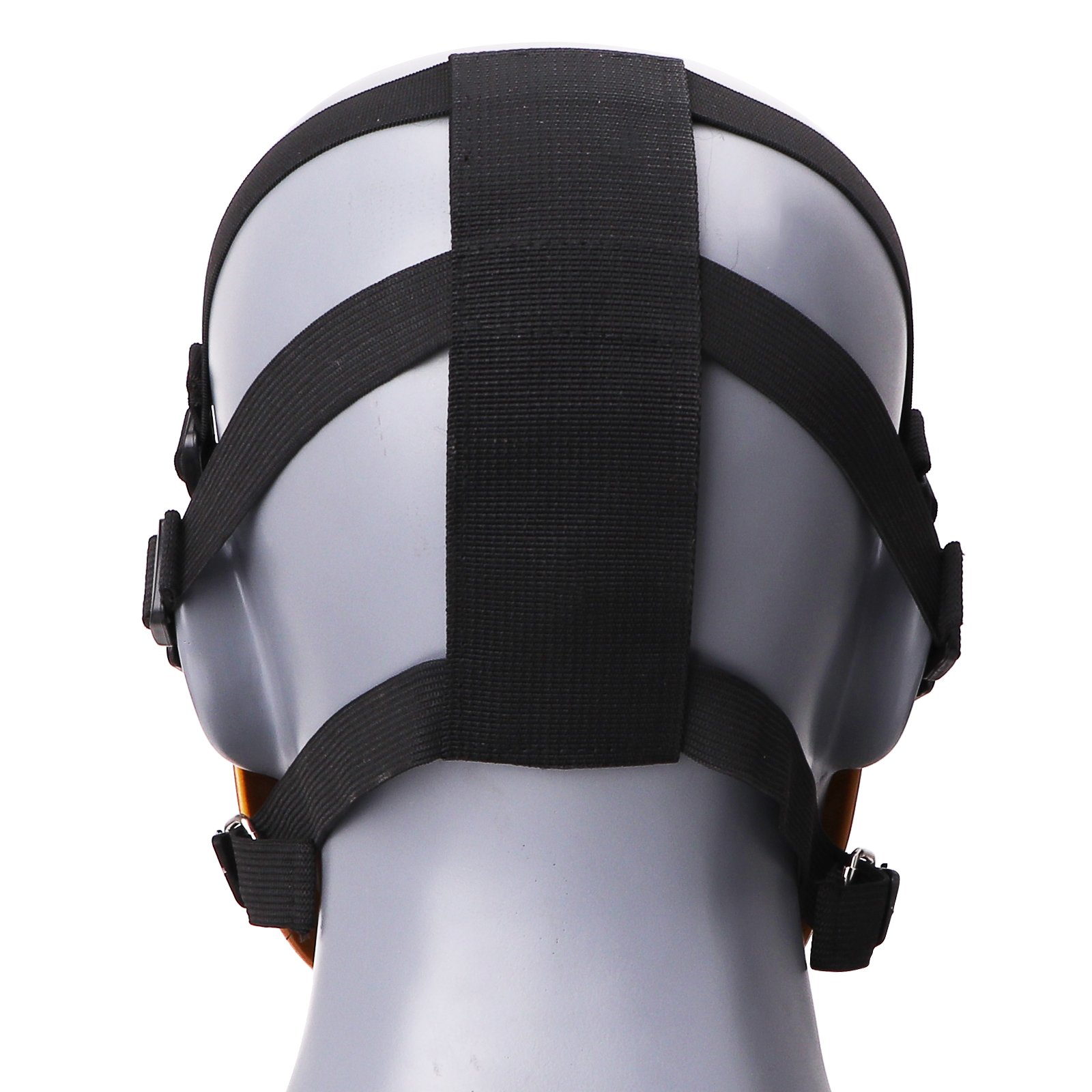Tactical Half Face Demon Samurai Mask El Wire Anime Mask with Fangs Halloween