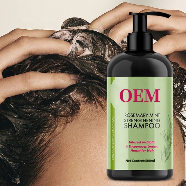 ORGANIC VEGAN BIOTIN HAIR GROWTH ROSEMARY MINT STRENGTHENING SHAMPOO WHOLESALE 500ML ANTI-HAIR LOSS SHAMPOO