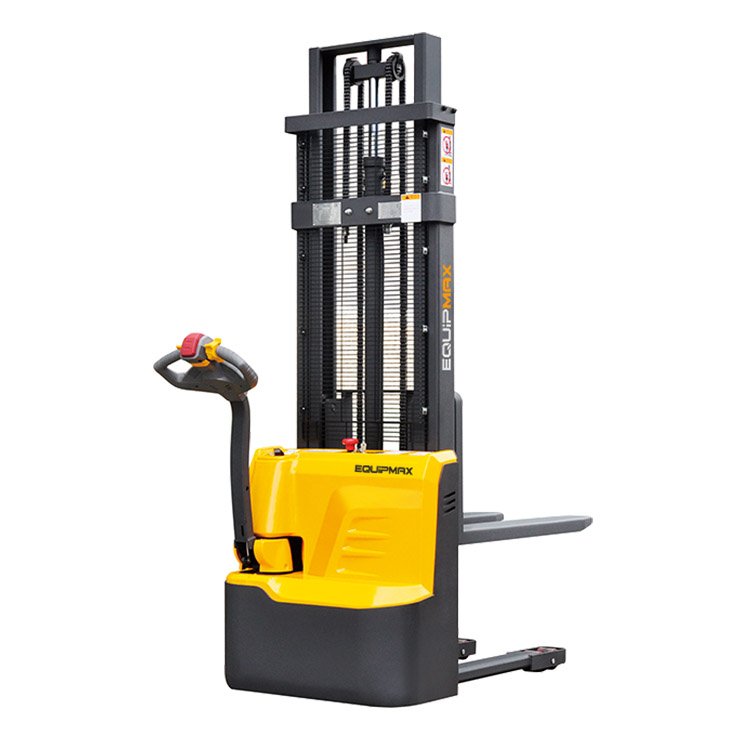 Equipmax full-electric stacker lift stacker china electric pallet forklift stacker 1000kg battery powered pedestrian economic el