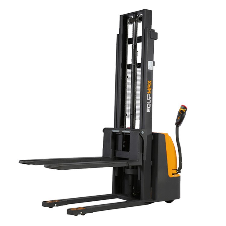 Equipmax full-electric stacker lift stacker china electric pallet forklift stacker 1000kg battery powered pedestrian economic el