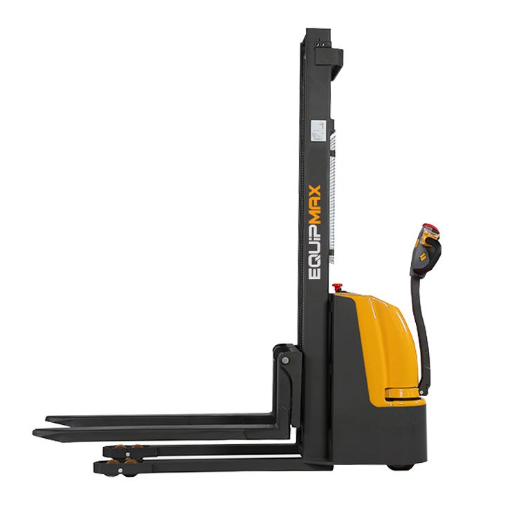 Equipmax full-electric stacker lift stacker china electric pallet forklift stacker 1000kg battery powered pedestrian economic el