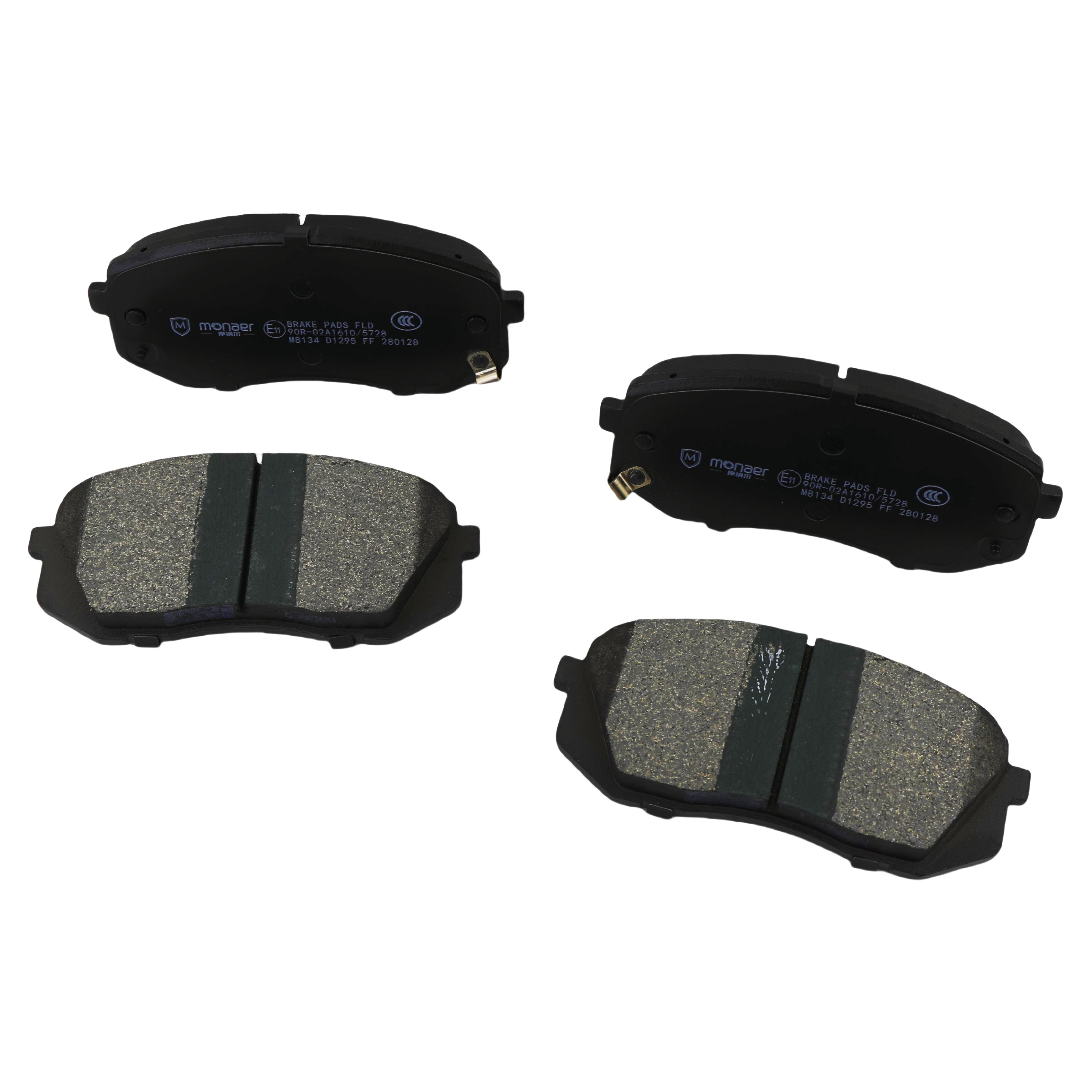 Monaer Brake Pads D1295 Ceramic Front Disc Brake Pad for Hyundai/Kia