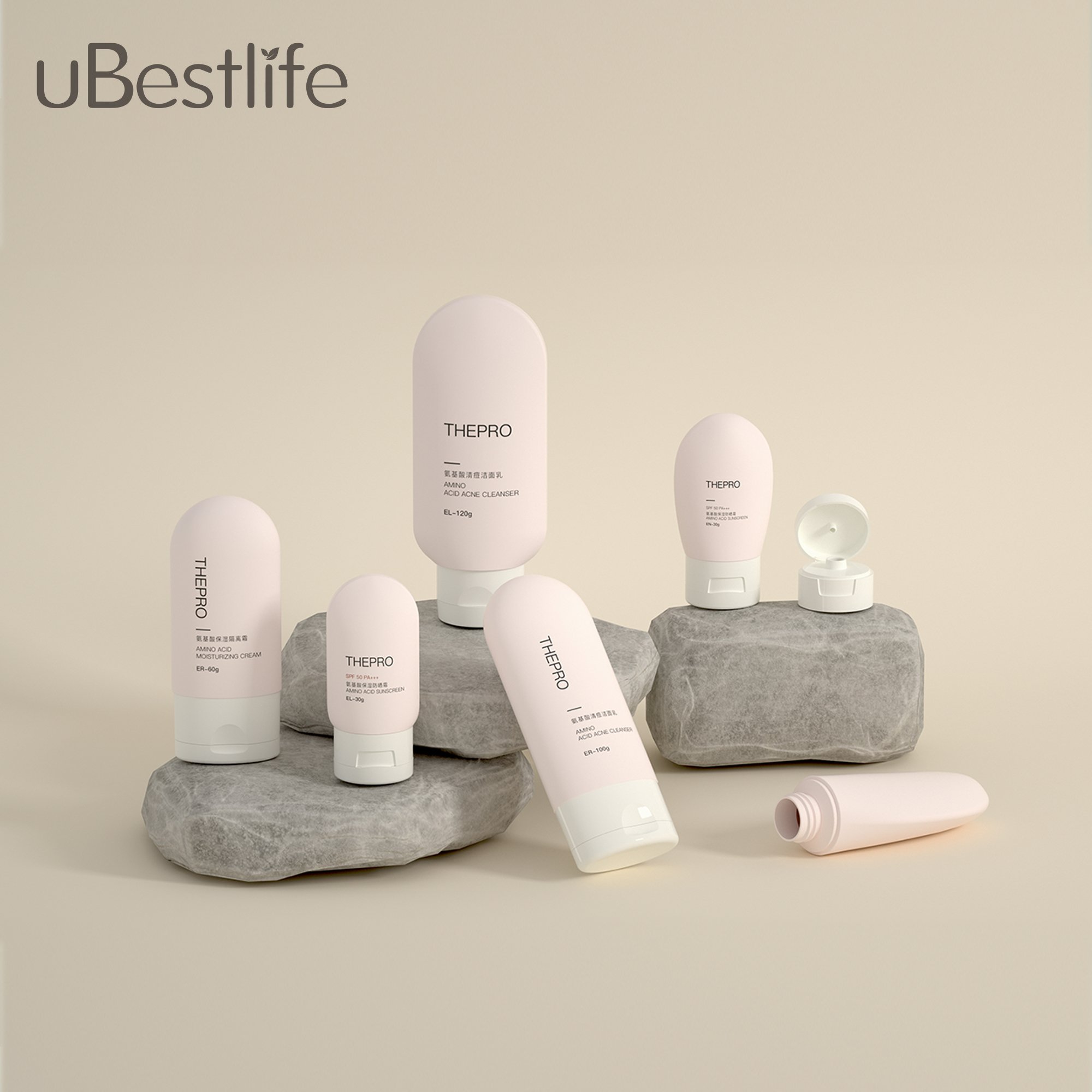 EL Cosmetic Packaging 30ml 60ml 100ml 120ml 150ml 200ml Plastic PE squeeze tube for cleanser sunscreen hand cream bottle