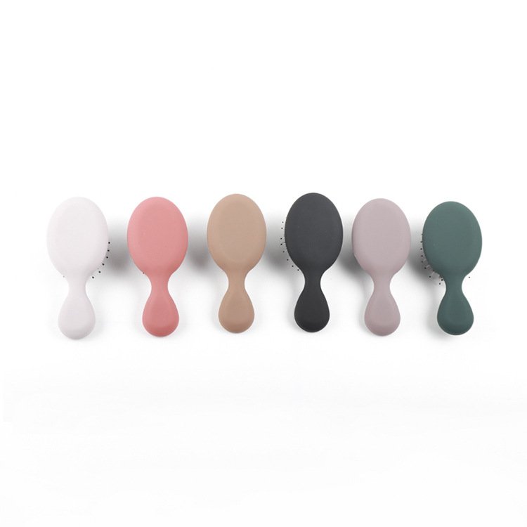 advanced technology hair brush that does not break your hair easy to clean Mini Boar Bristle hairbrush pig hair styling brush