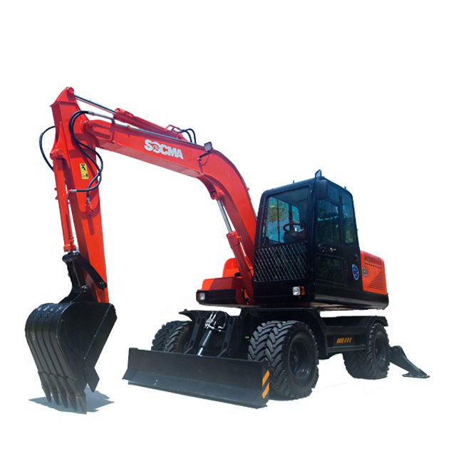 SOCMA 12 ton electric Wheel excavator material handling machinery