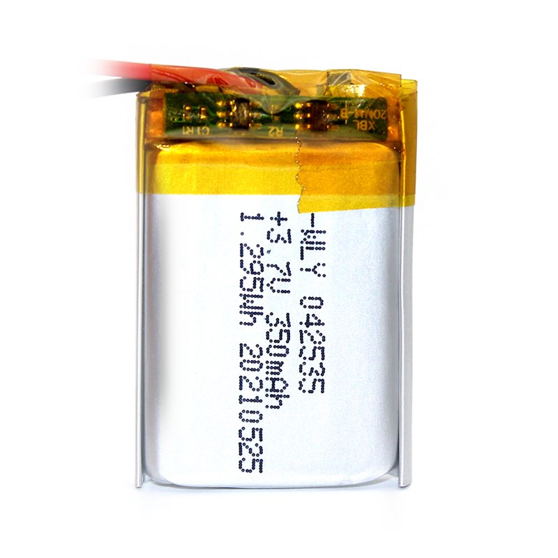 WLY 3.7v 350mah 042535 Replaceable Lipo Battery Power Lithium Polymer Ion Battery With Two Lines For Electronic Product