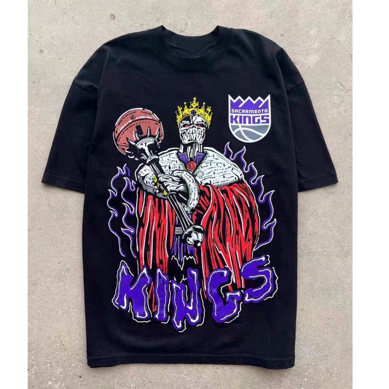 Street basketball men's T-shirt James jersey short-sleeved basketball casual sweatshirt heavy wash not fade T-shirt