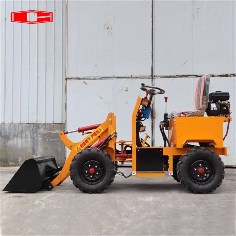 Factory Direct Mini Electric Loader 0.4Ton 4 Wheel Drive Electric Mini Wheel Front Loader device Cheap From Hebei Custom