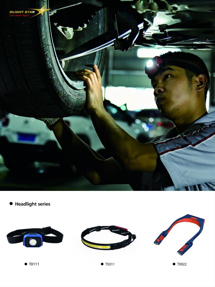 Outdoor work headlight, miner's headlight, night work light, rechargeable headlight