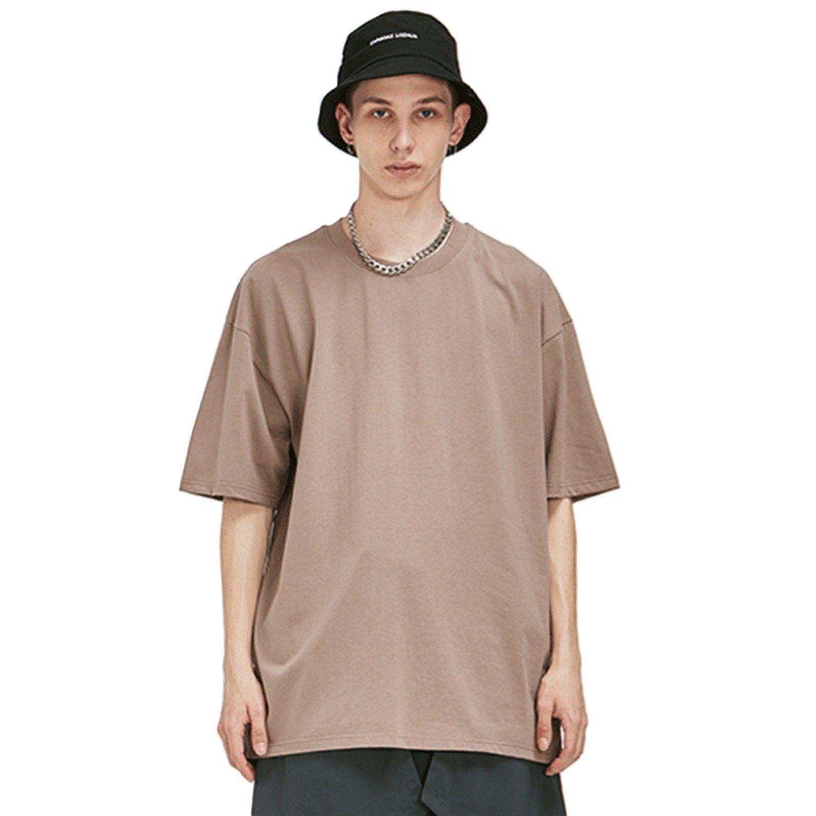240g Cotton Oversized Print Tshirt Drop Shoulder Custom Heavy Weight Blank Short Sleeve ODM Gym Use High Plain Dyed Jersey
