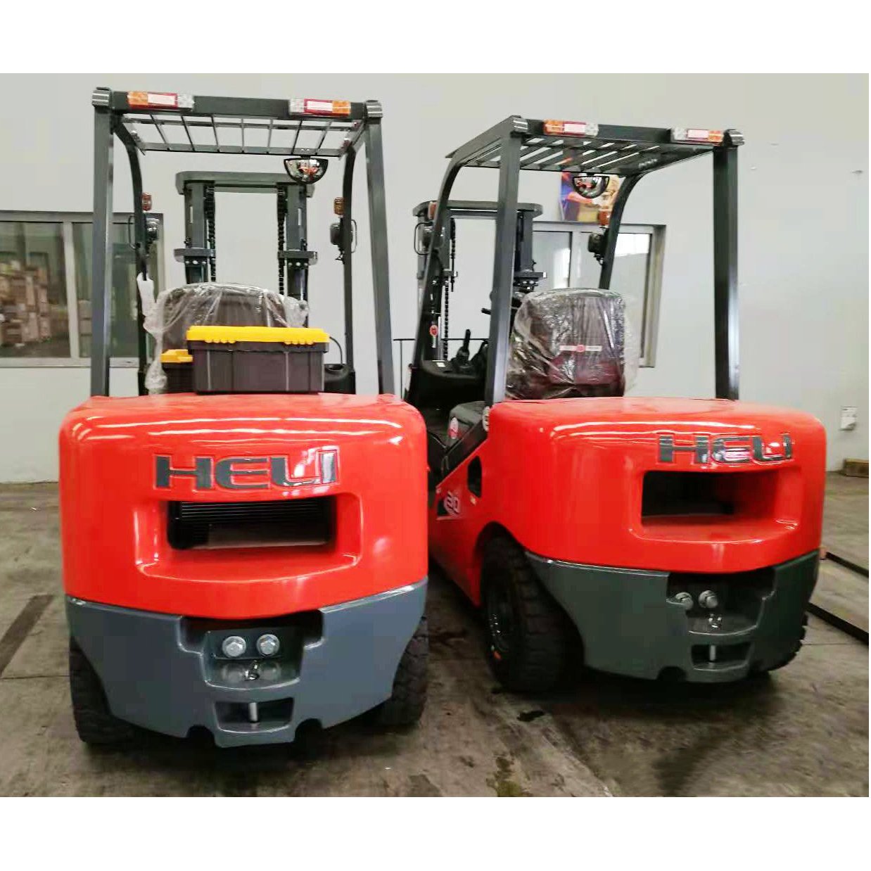 Oriemac HELI CPCD50 5 ton Forklift With Paper Clamp Sweeper Mount Bracket forklifts earth moving