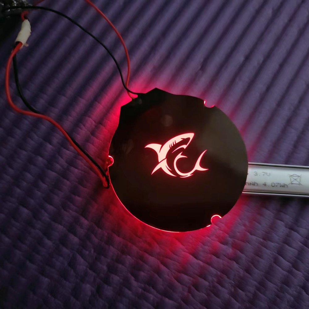 Customizable LED Light up Logo Small Ultrathin RGB Backlight Panel Illuminated Acrylic Badge Signs Custom EL Products