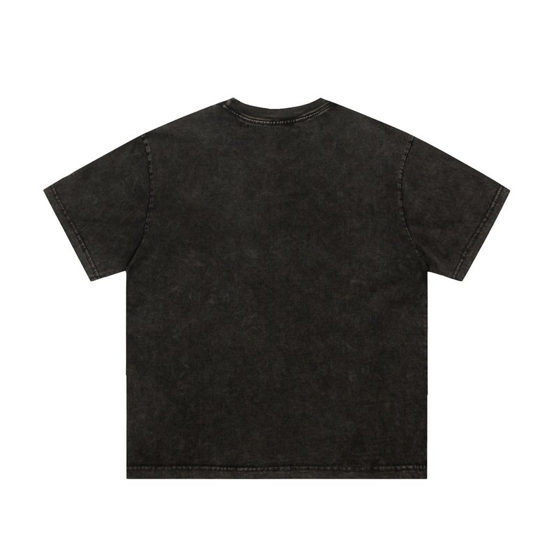 Hand Painted Graffiti Printed Short Sleeved T-shirt Top Luxury High-End Products Gallery Tshirt