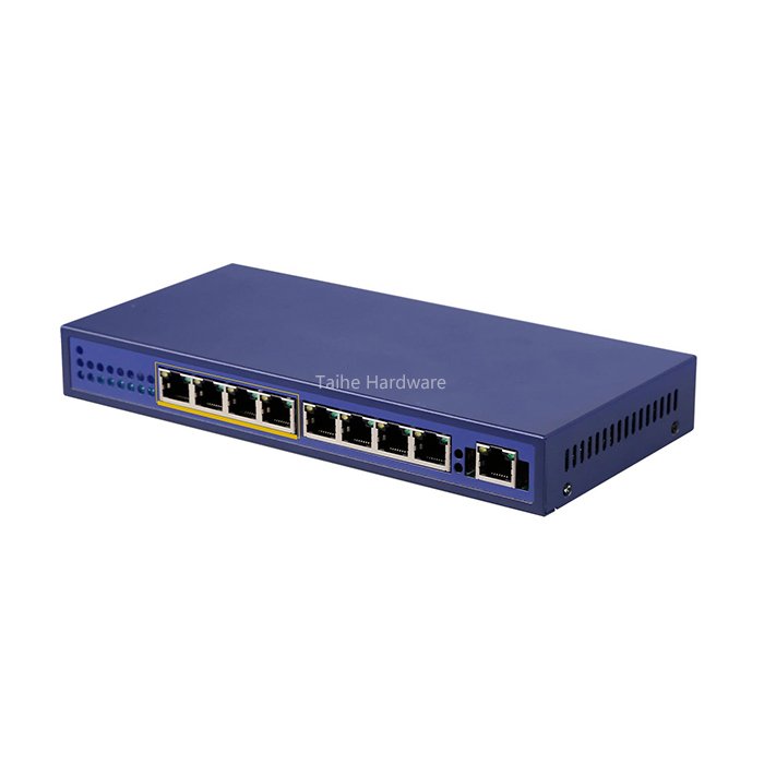 Custom Black Powder Coat SGCC Aluminum Enclosure For LAN Switch