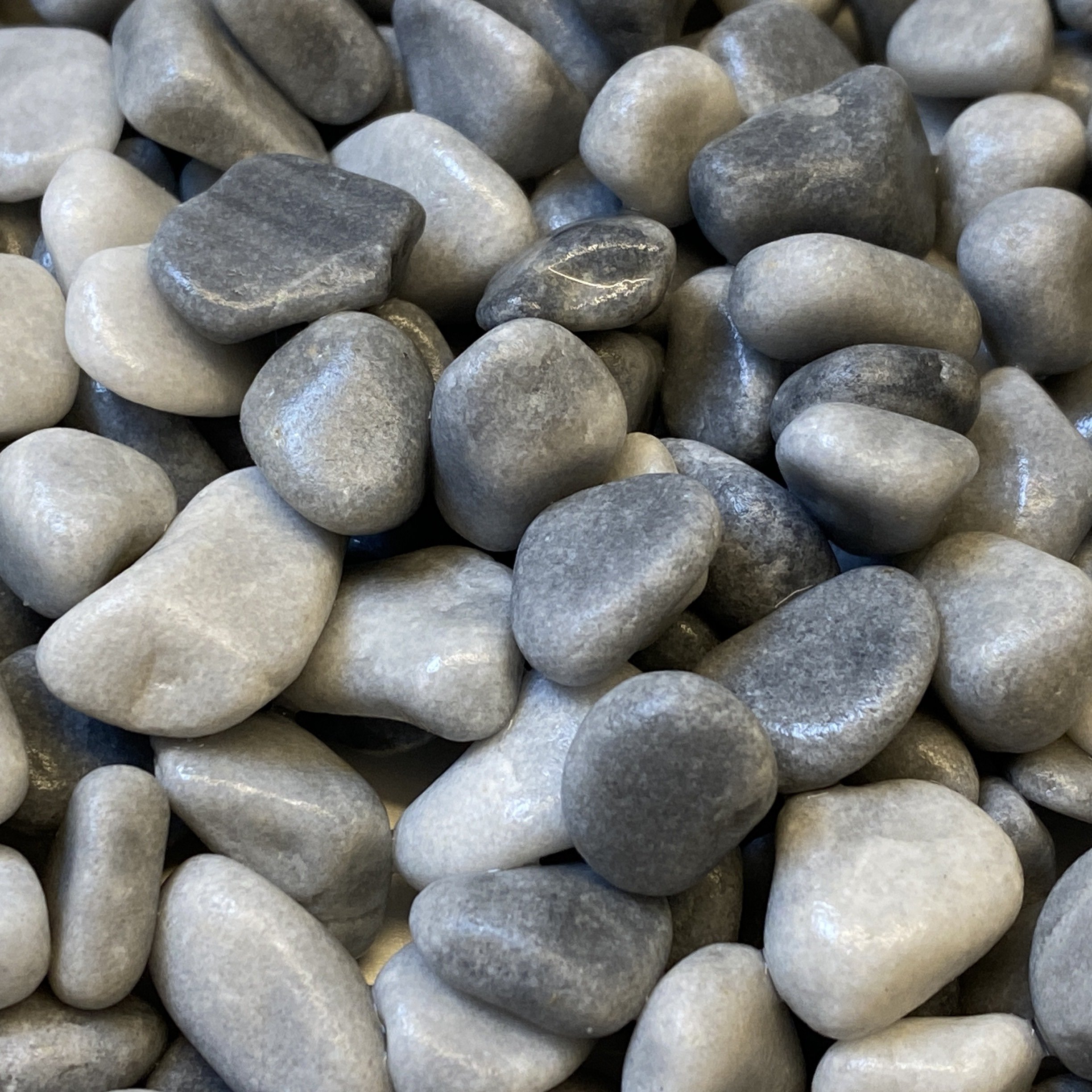 Blue Grey Pebbles Exclusive product Marble stone mixed Rounded
