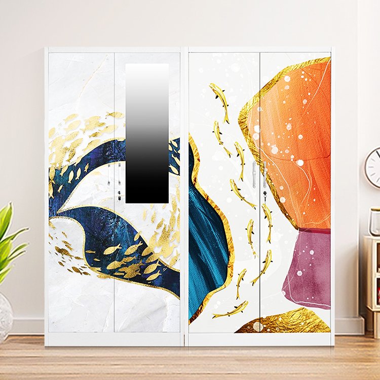 Jingle manufacturer metal wardrobe products customized wardrobes bedroom closet