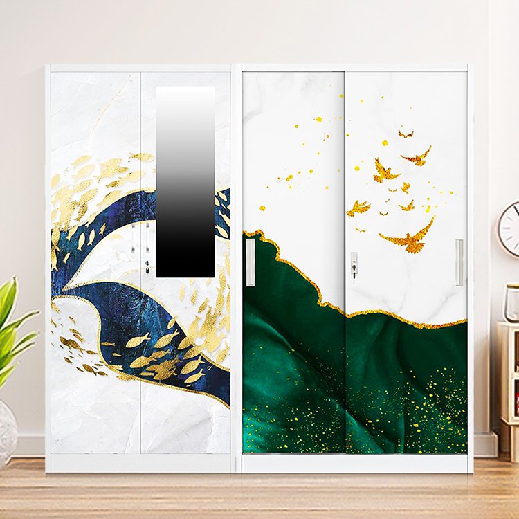 Jingle manufacturer metal wardrobe products customized wardrobes bedroom closet