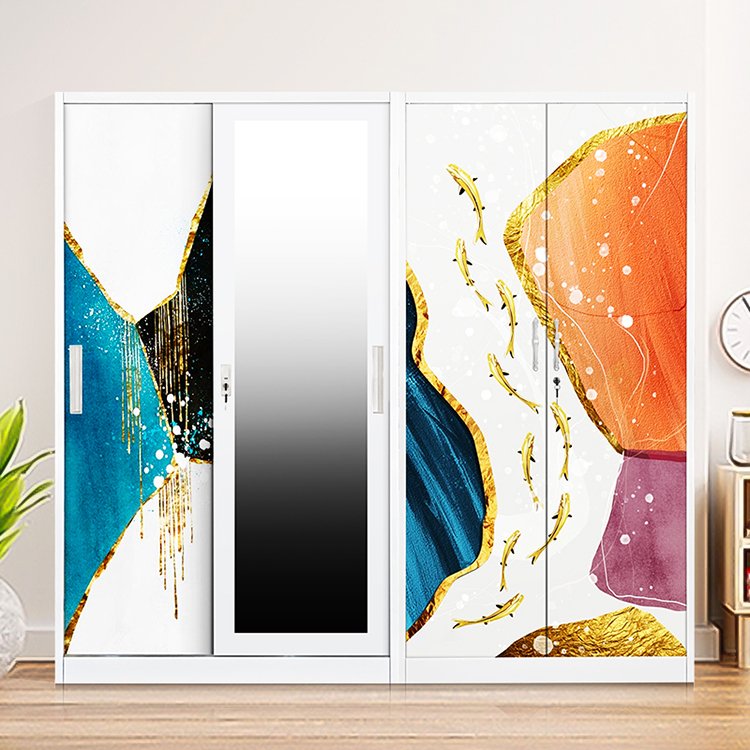 Jingle manufacturer metal wardrobe products customized wardrobes bedroom closet