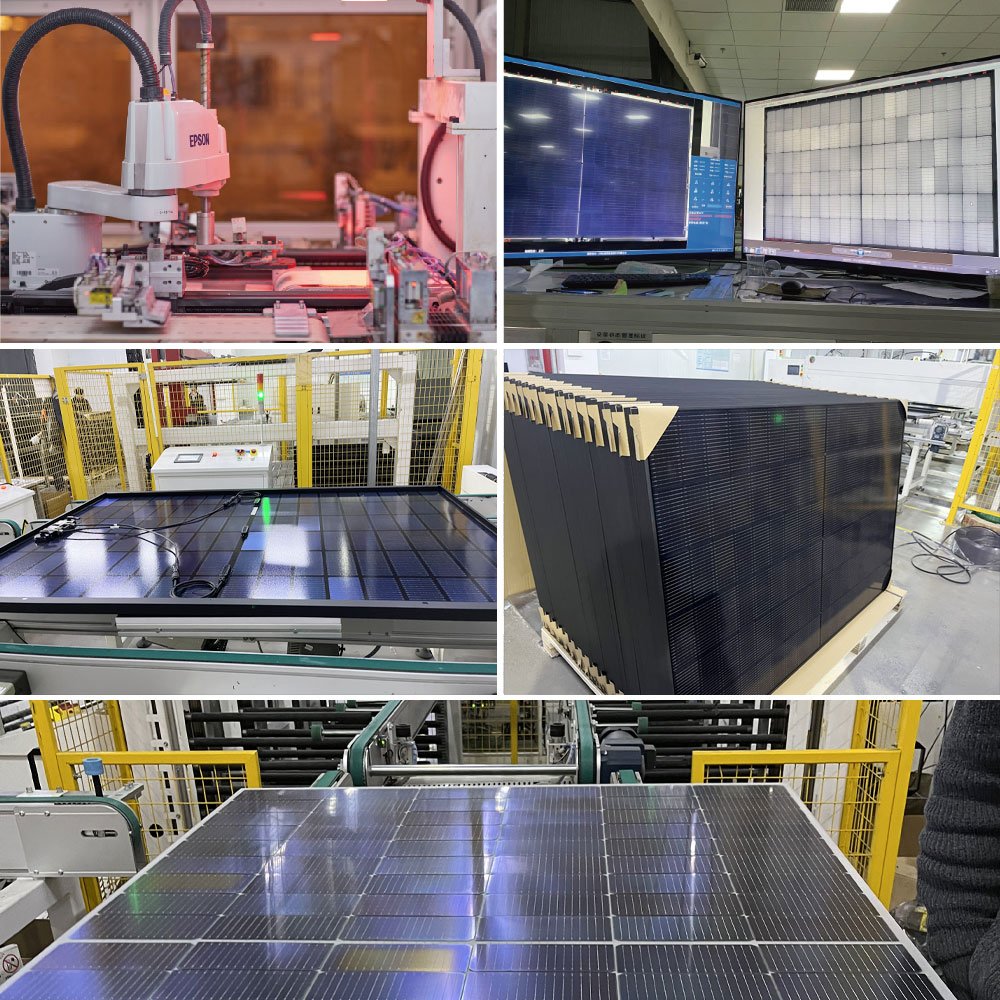 Sunpal Topcon Kit Panel Solares Para El Hogar 550W 580W Dual Glass Solar Panels Electricity Production For House