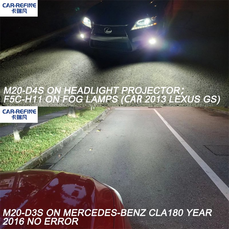 CAR-REFINE High Power Upgrade xenon lamp 12000lm D2S D4S led headlight bulb M20 D series led headlight D1S/D2S/D3S/D4S car led