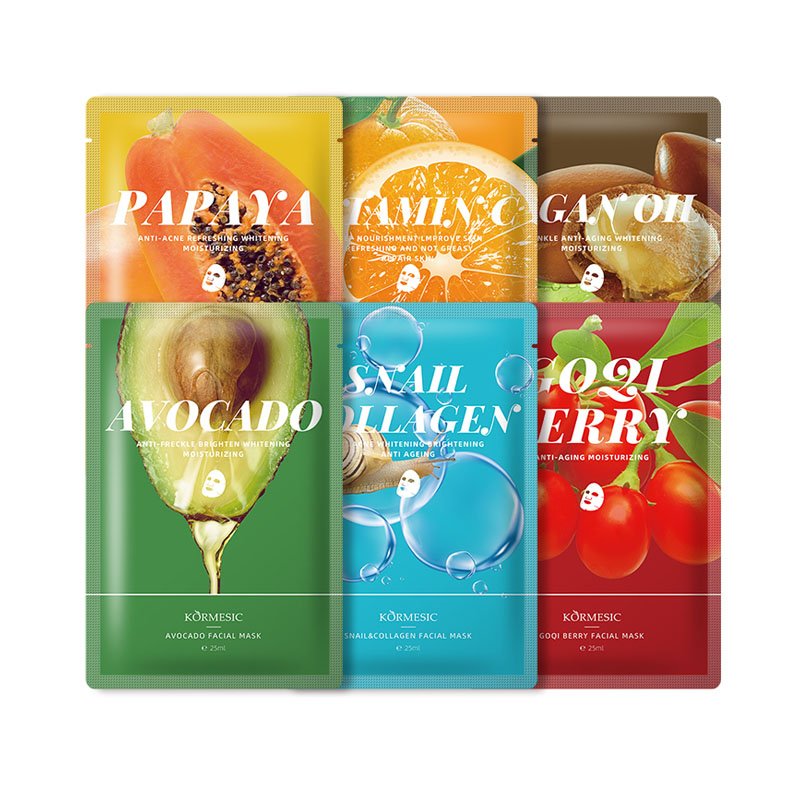 Chelica Fruit Facial Masks Face Skin Care Sheet face Mask mascarillas faciales coreanas cuidado de la piel