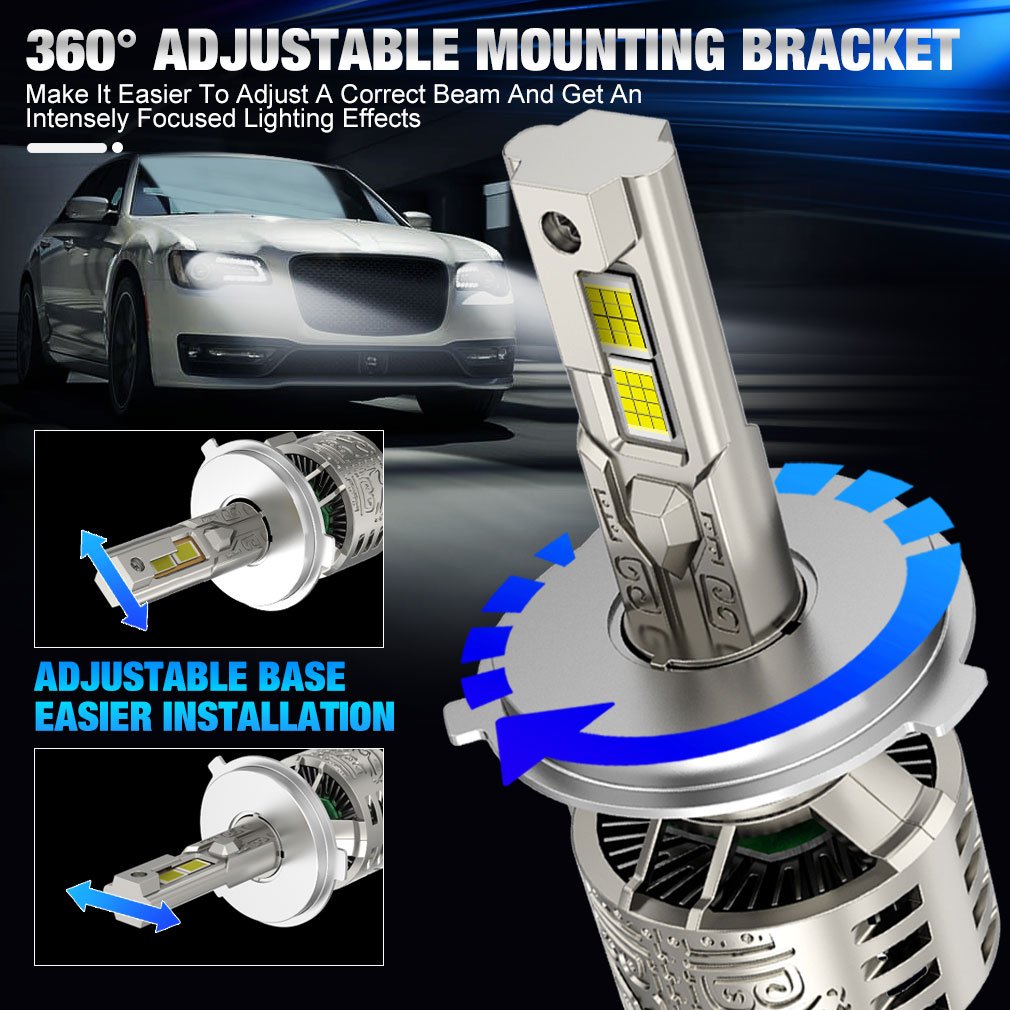 XSTORM New 140W 4575 CSP 6000K H1 H3 H4 H7 H8 H9 H11 9005 HB3 9006 HB4 9012 HIR2 Automotive Headlamps Car Headlights Bulb Lights